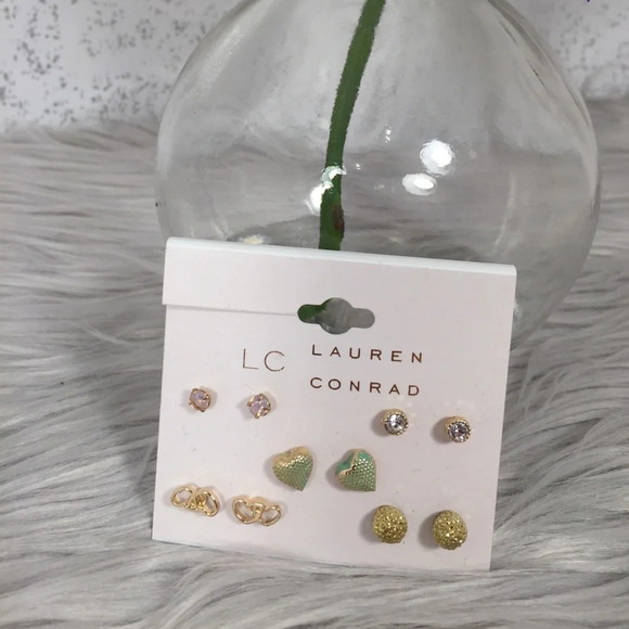 🆕 LC Lauren Conrad Stud Earring Set - Picture 1 of 4